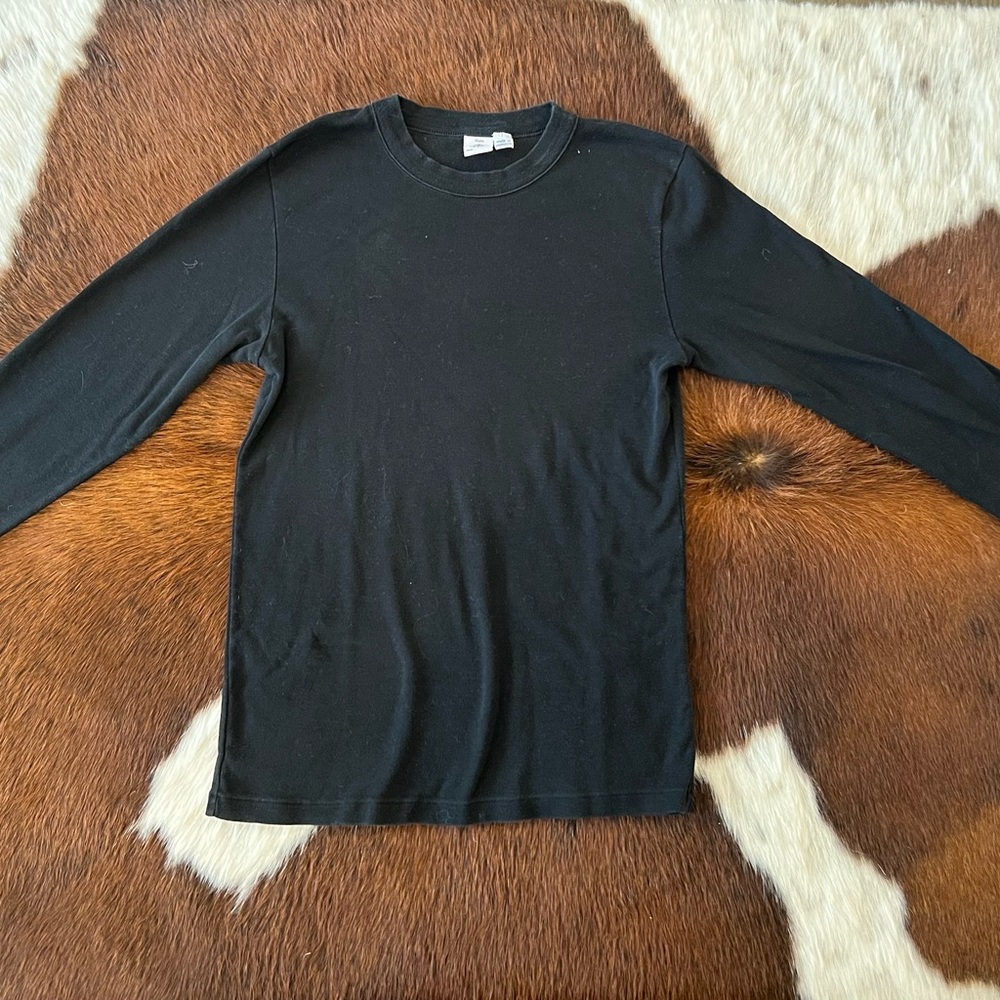 Petit Bateau black fitted long sleeve